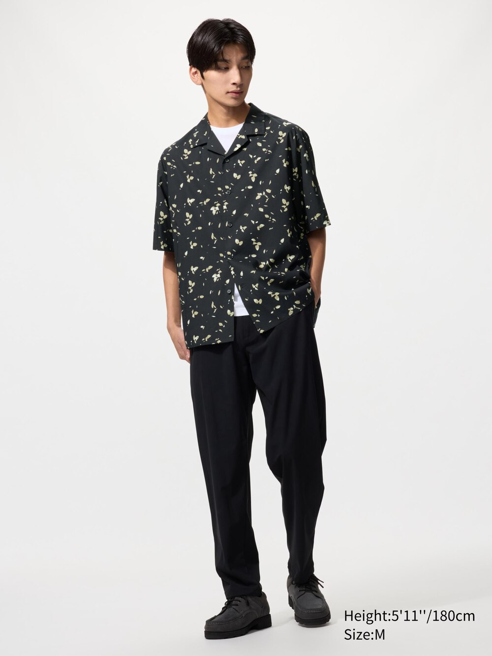 Uniqlo Open Collar Shirt | Short Sleeve | Printed — фото 2