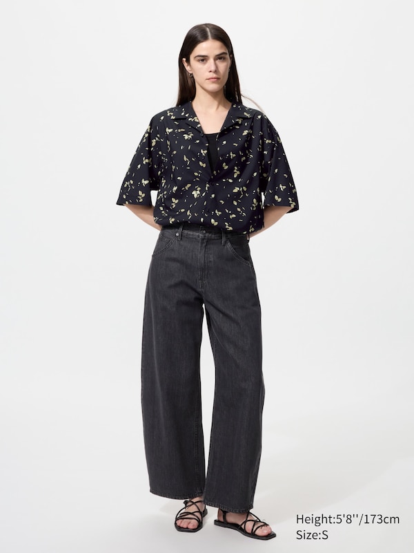 Open Collar Shirt | Printed