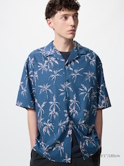 Open Collar Shirt | Short Sleeve | Printed