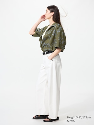 Open Collar Shirt | Short Sleeve | Printed