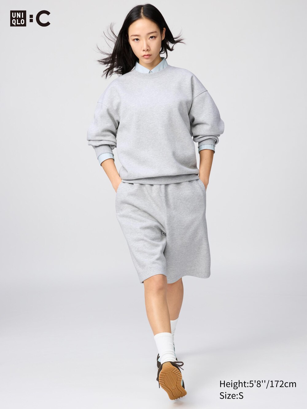 Uniqlo Wide Sweat Shorts — фото 3