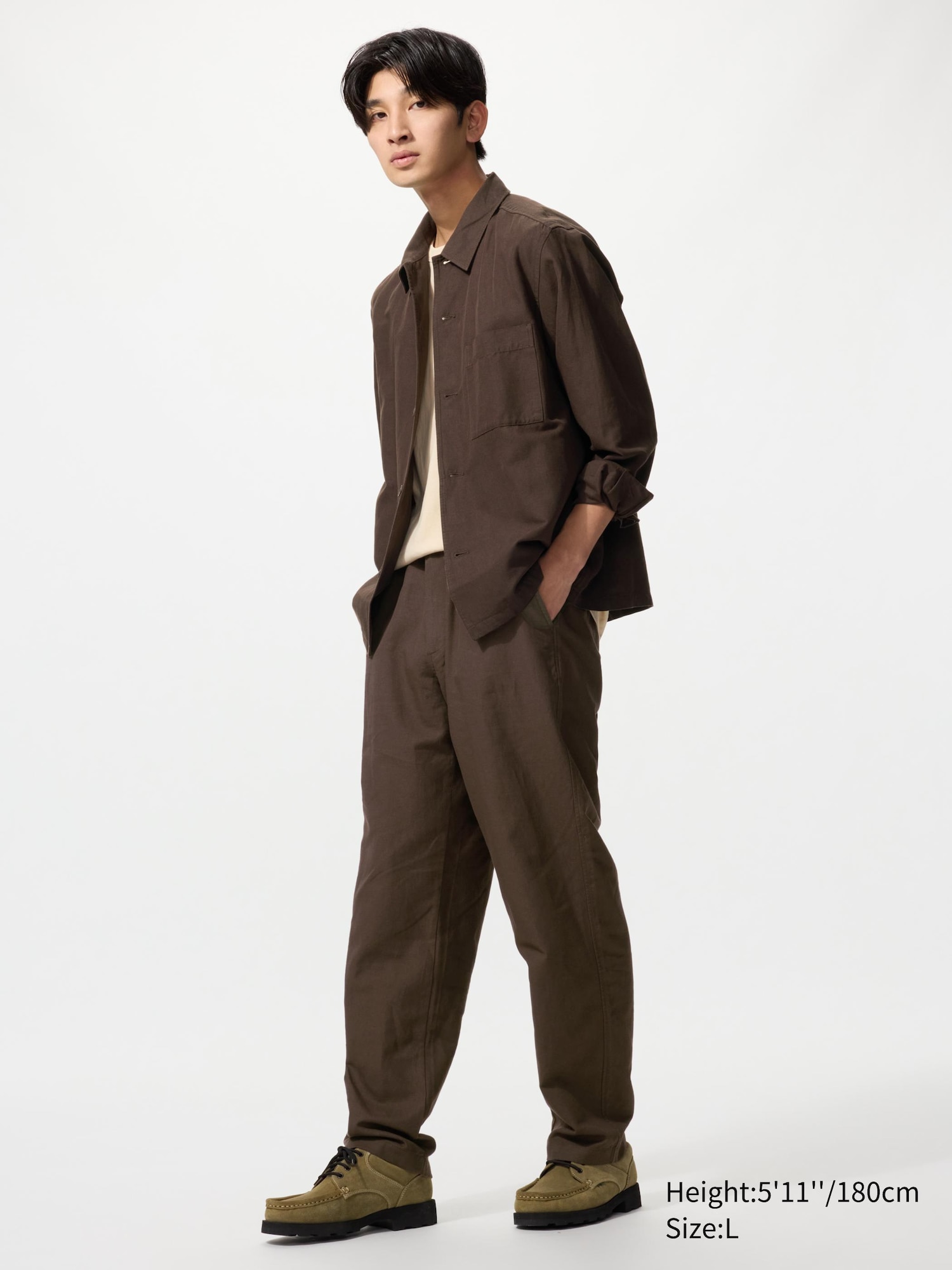 Linen Blend Relaxed Pants