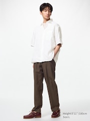 Linen Blend Relaxed Pants