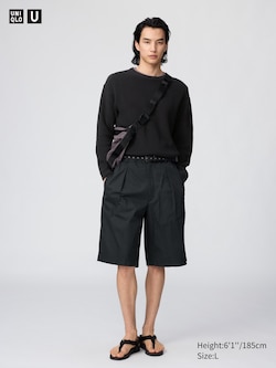 Pleated Wide Shorts | 12.5"