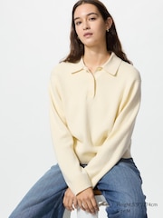 Smooth Cotton Polo Sweater