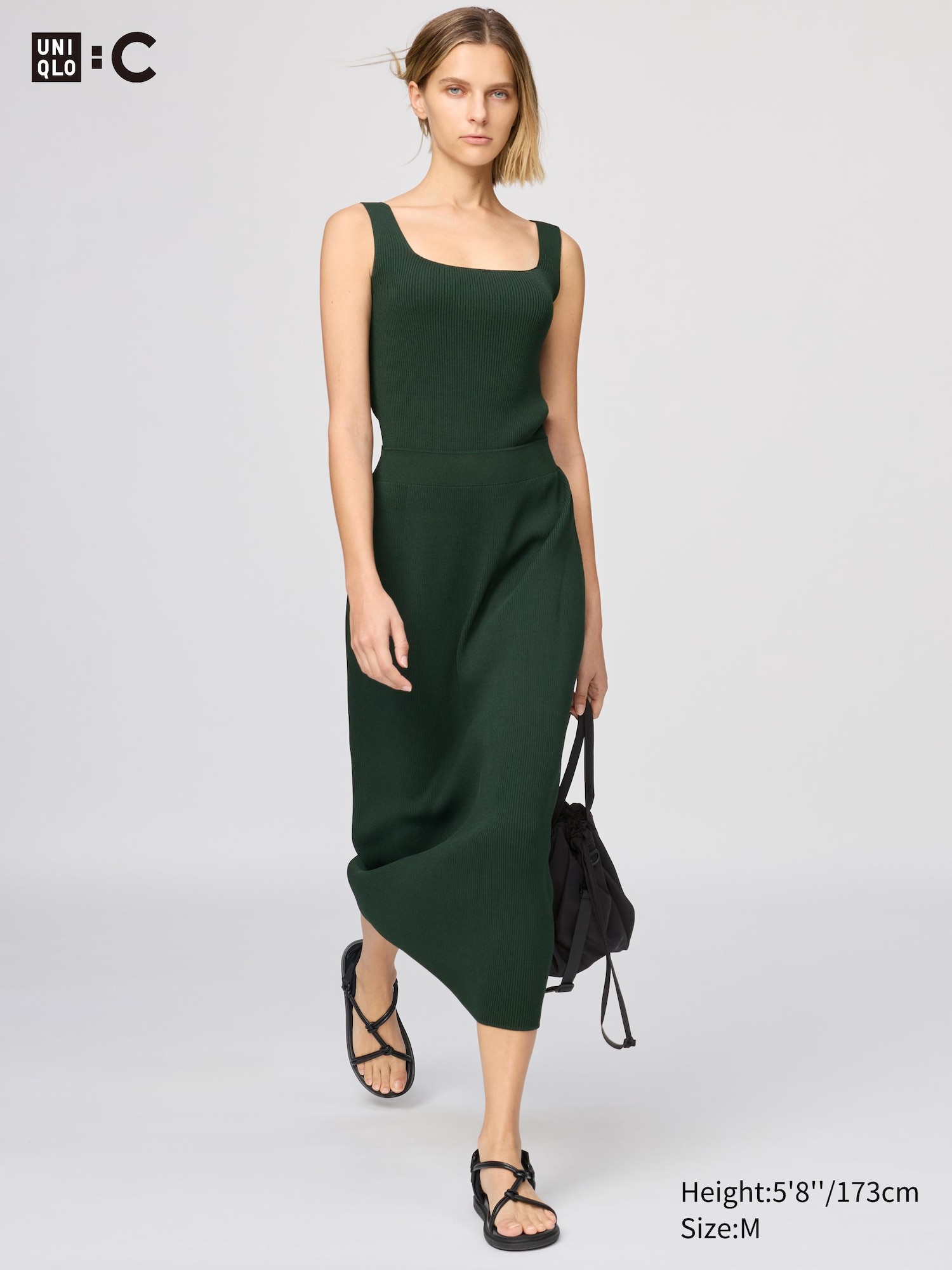 3D Knit Ribbed Skirt