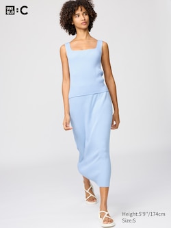 3D Knit Ribbed Skirt