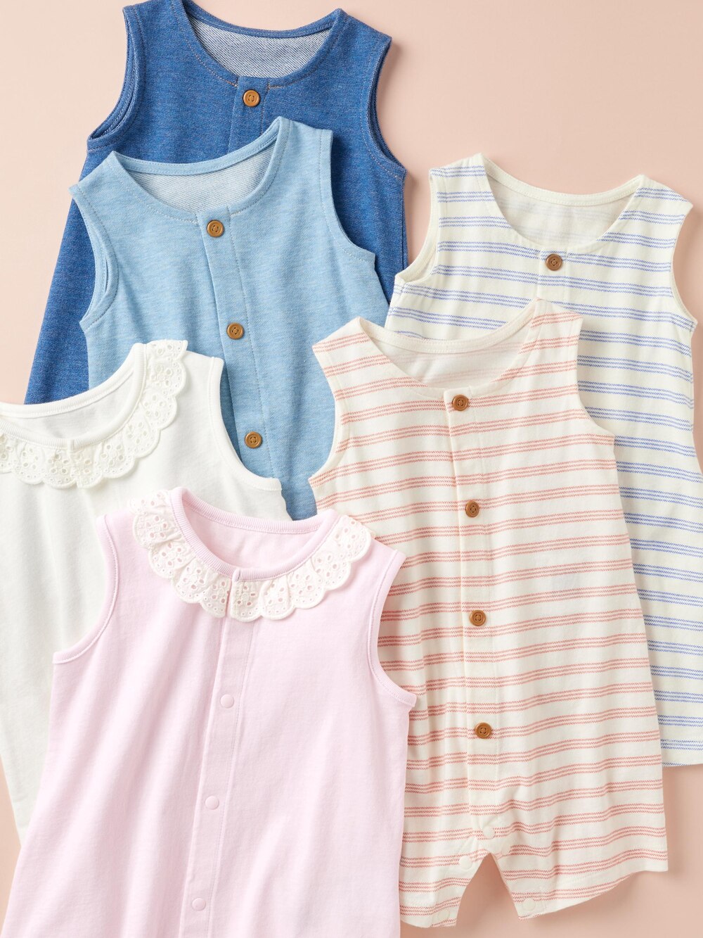 Uniqlo Baby Sleeveless One Piece Outfit | Open Front — фото 3