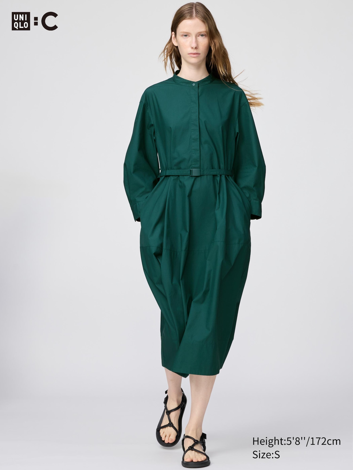 Cotton Volume Sleeve Dress
