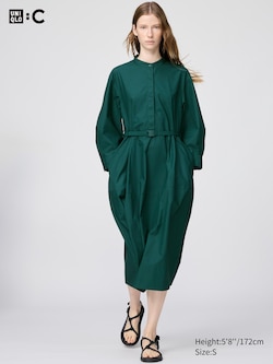 Cotton Volume Sleeve Dress