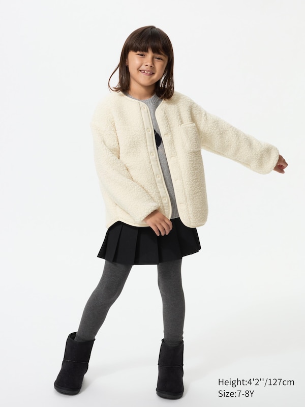 Pile Lined Fleece Cardigan