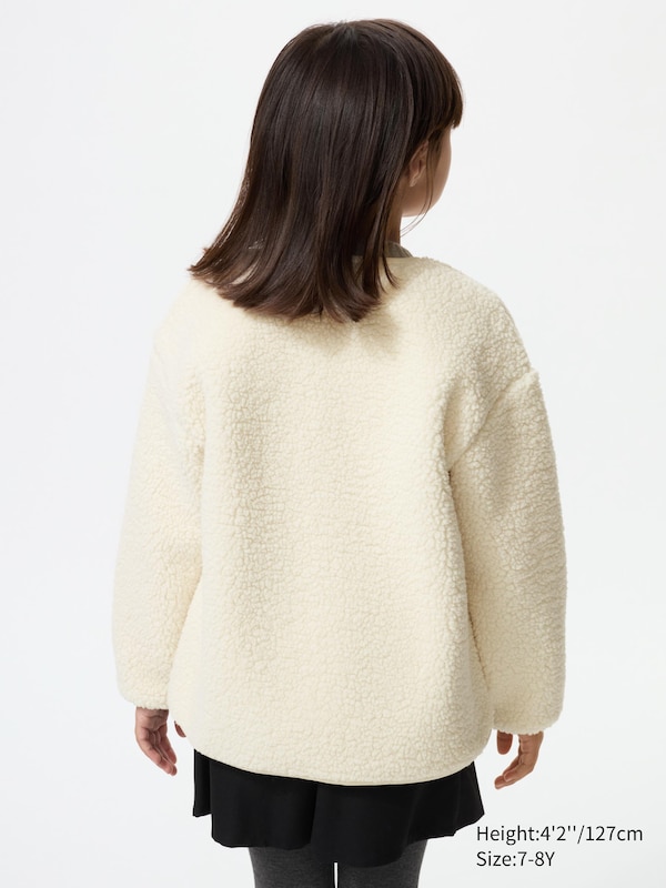 Pile Lined Fleece Cardigan