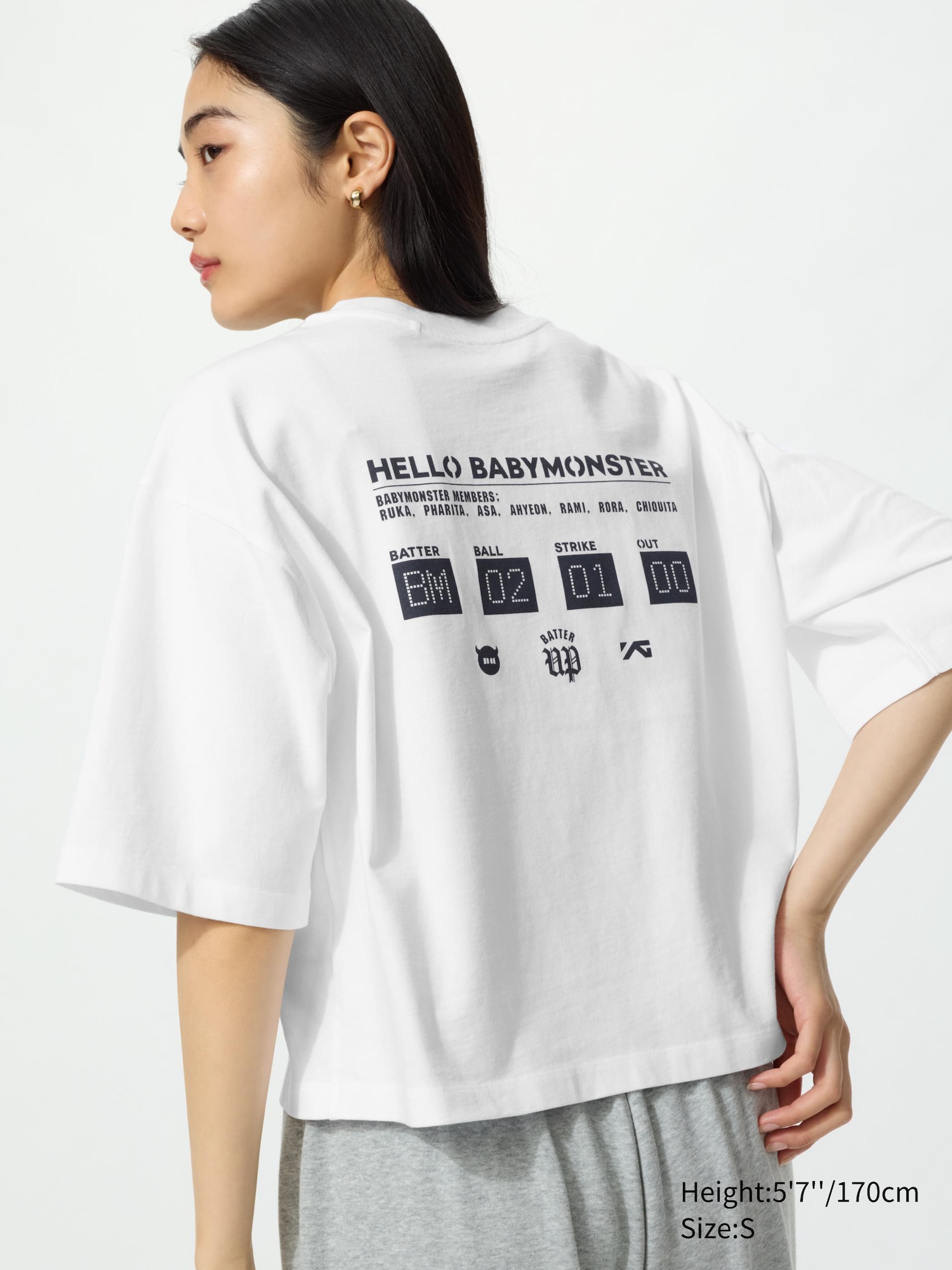 BABYMONSTER UT Cropped Graphic T-Shirt | UNIQLO US