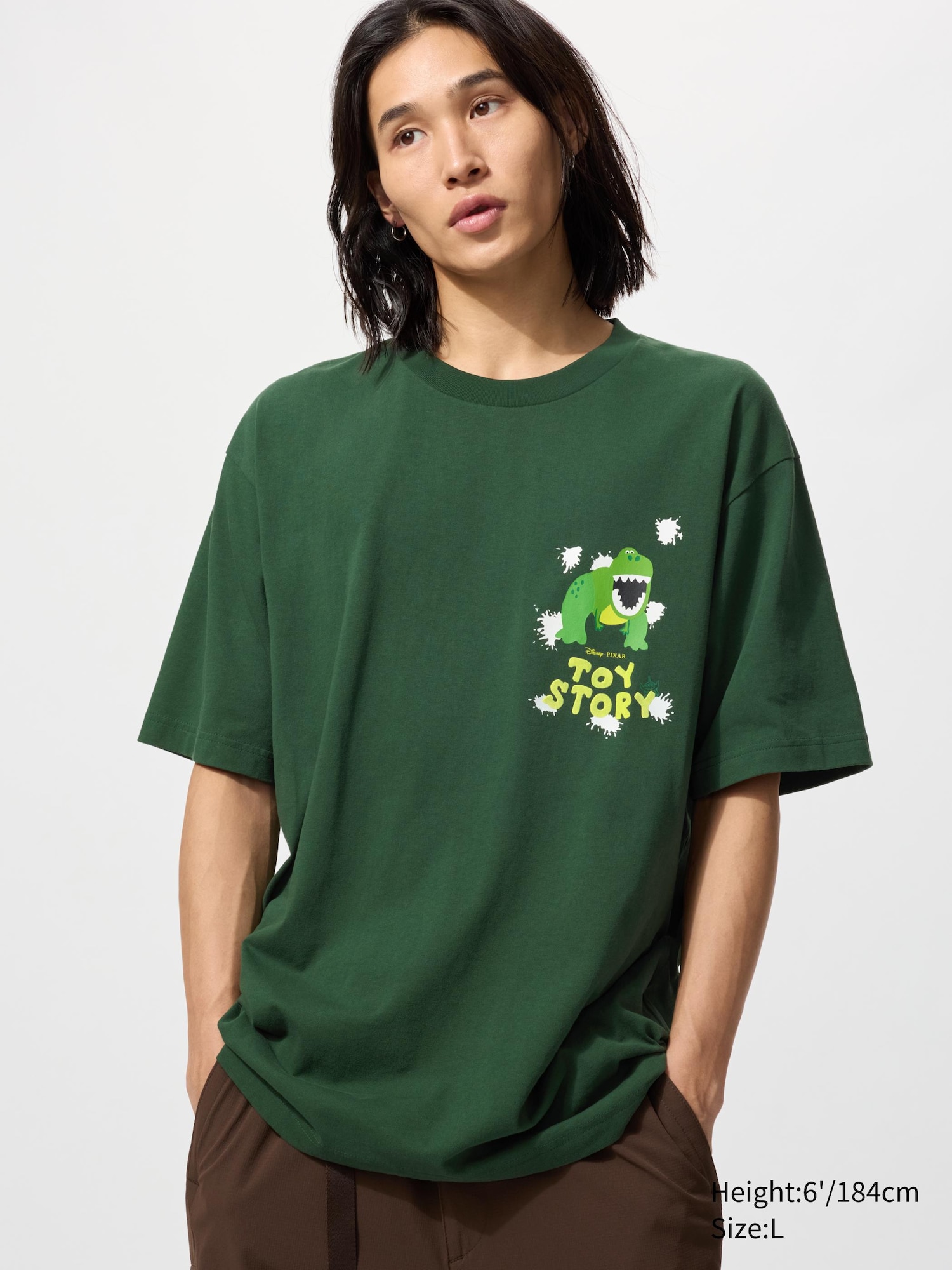 Uniqlo Magic For All Timeless UT Graphic T-Shirt Dark Green Medium 2