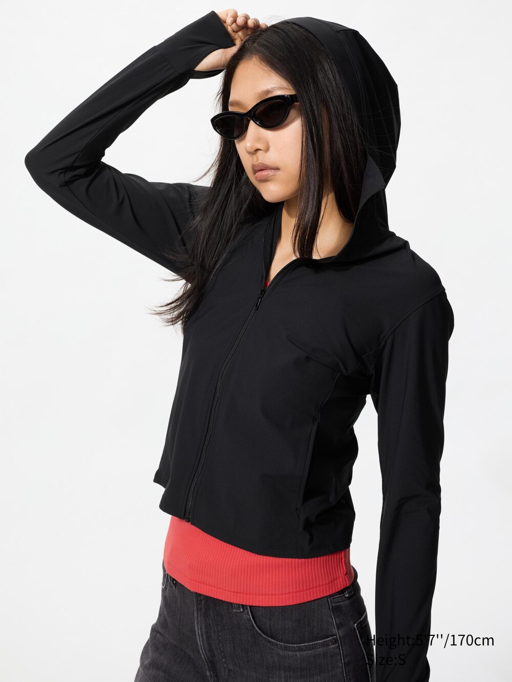 Uniqlo Ultra Stretch AIRism UV Protection Full-Zip Hoodie