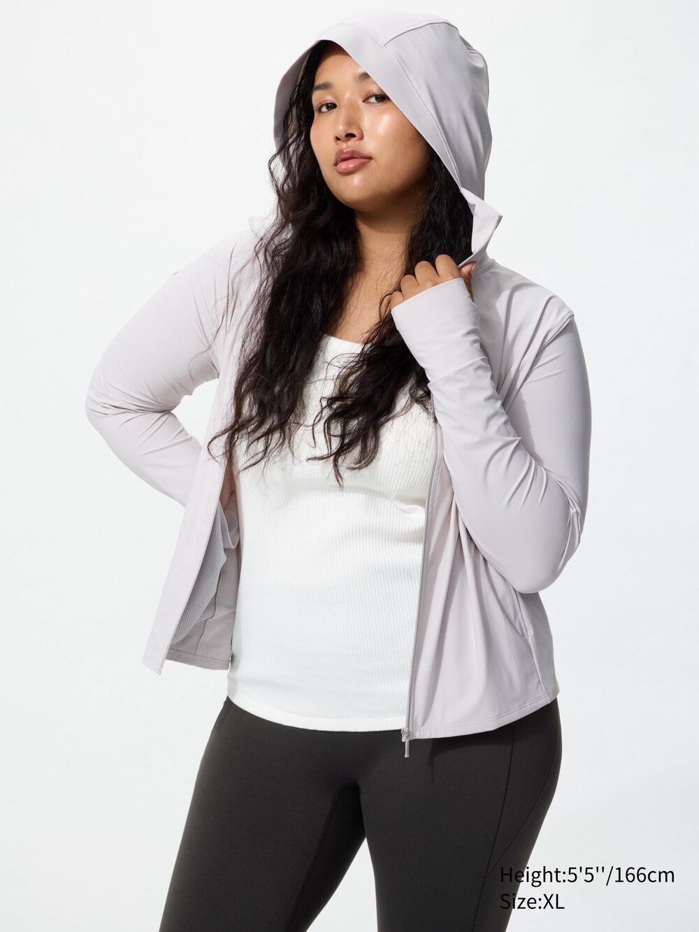 Uniqlo Ultra Stretch AIRism UV Protection Full-Zip Hoodie — фото 4