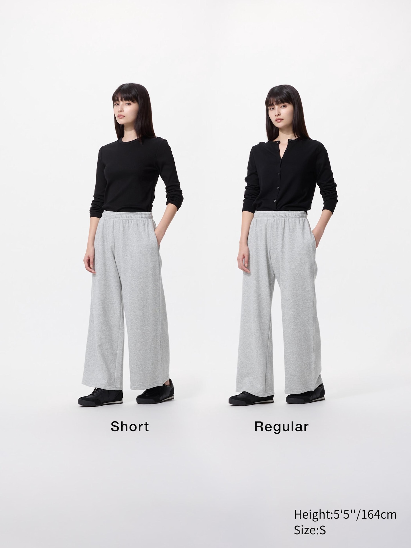 Женские широкие спортивные брюки Uniqlo, цвет: Чёрный — фото 2