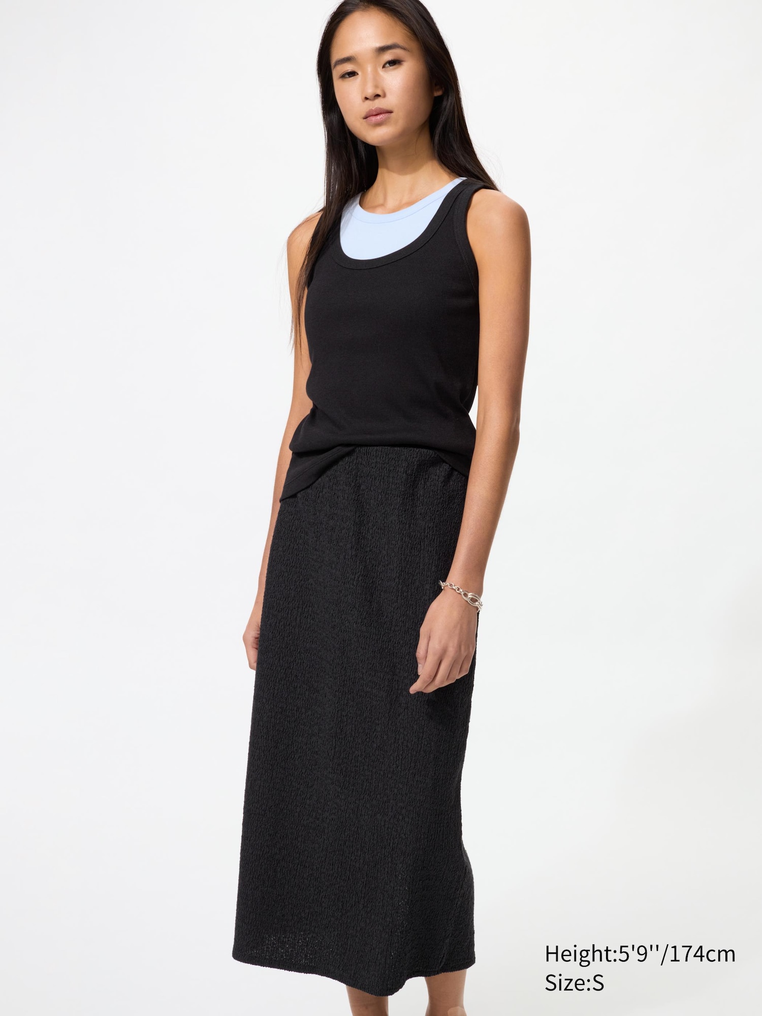 Shirring Narrow Skirt - thumbnail 6