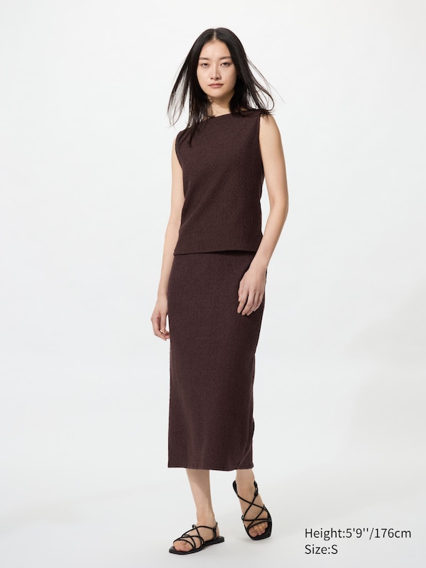 Shirring Narrow Skirt