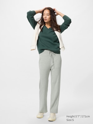 Washable Knit Ribbed Pants