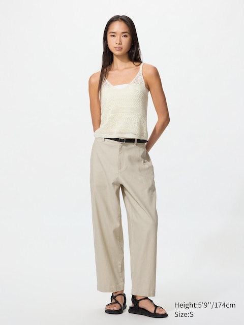 Uniqlo Linen Cotton Tapered Pants