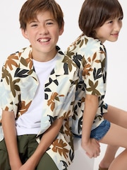 Open Collar Shirt | Short Sleeve | Print