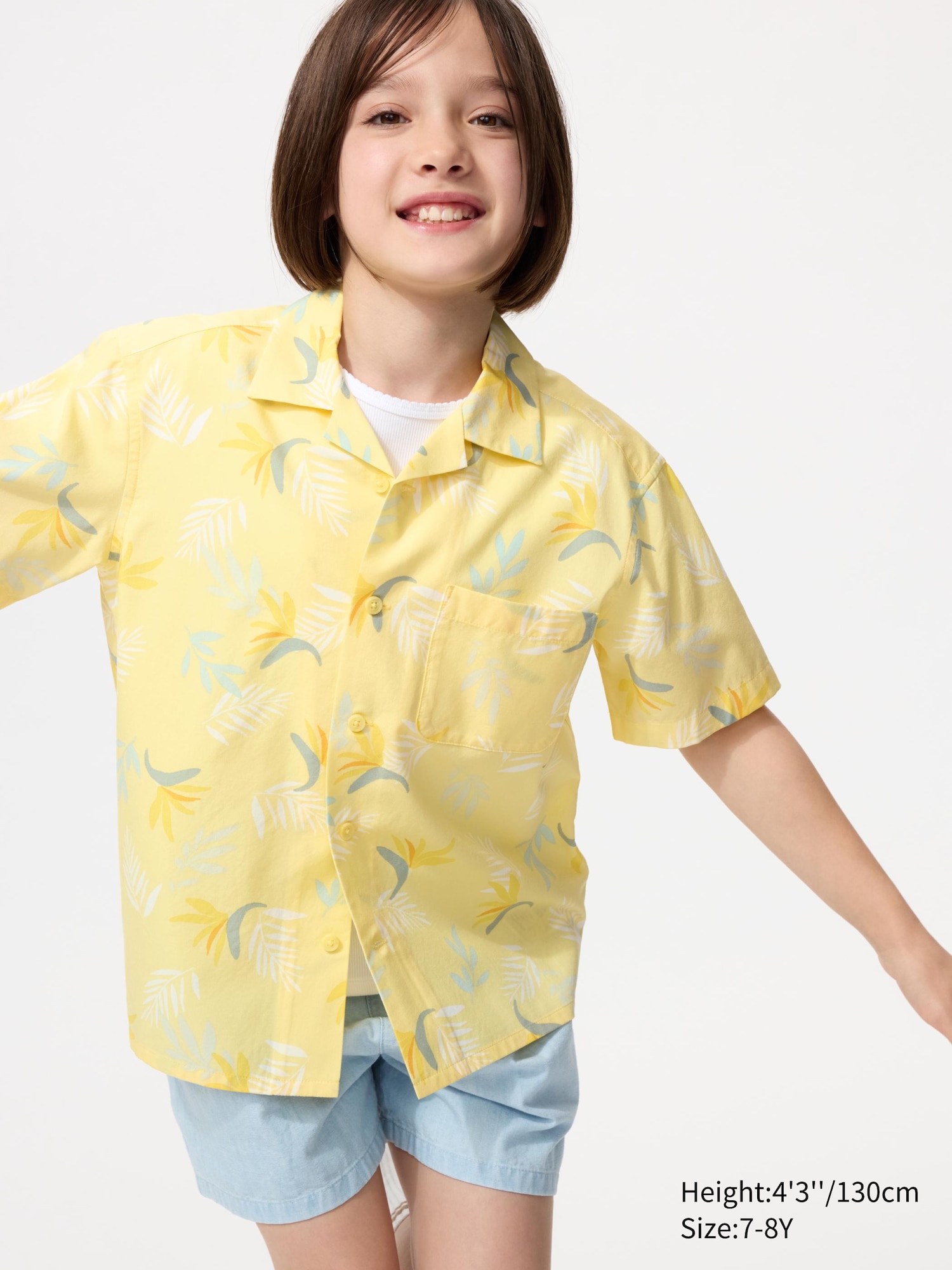 Kids Open Collar Shirt | Short Sleeve | Print | UNIQLO US