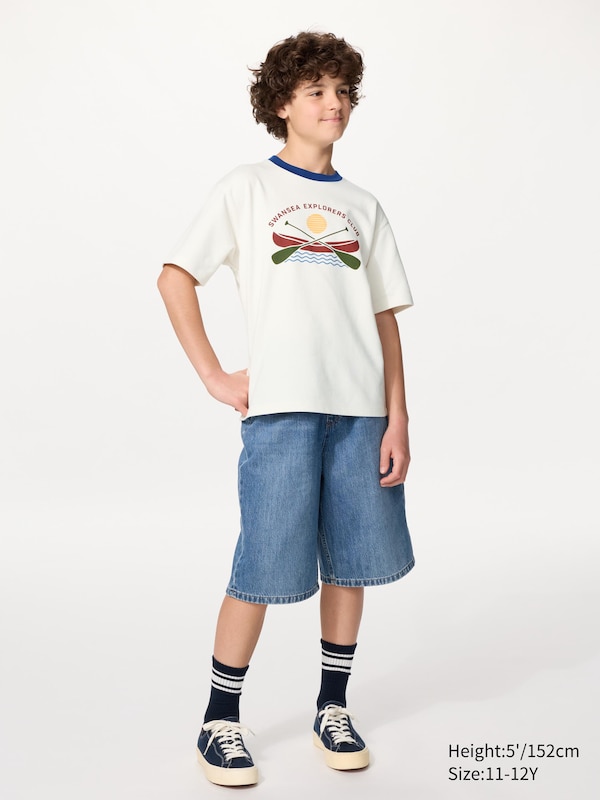 AIRism Cotton Graphic T-Shirt | Camp