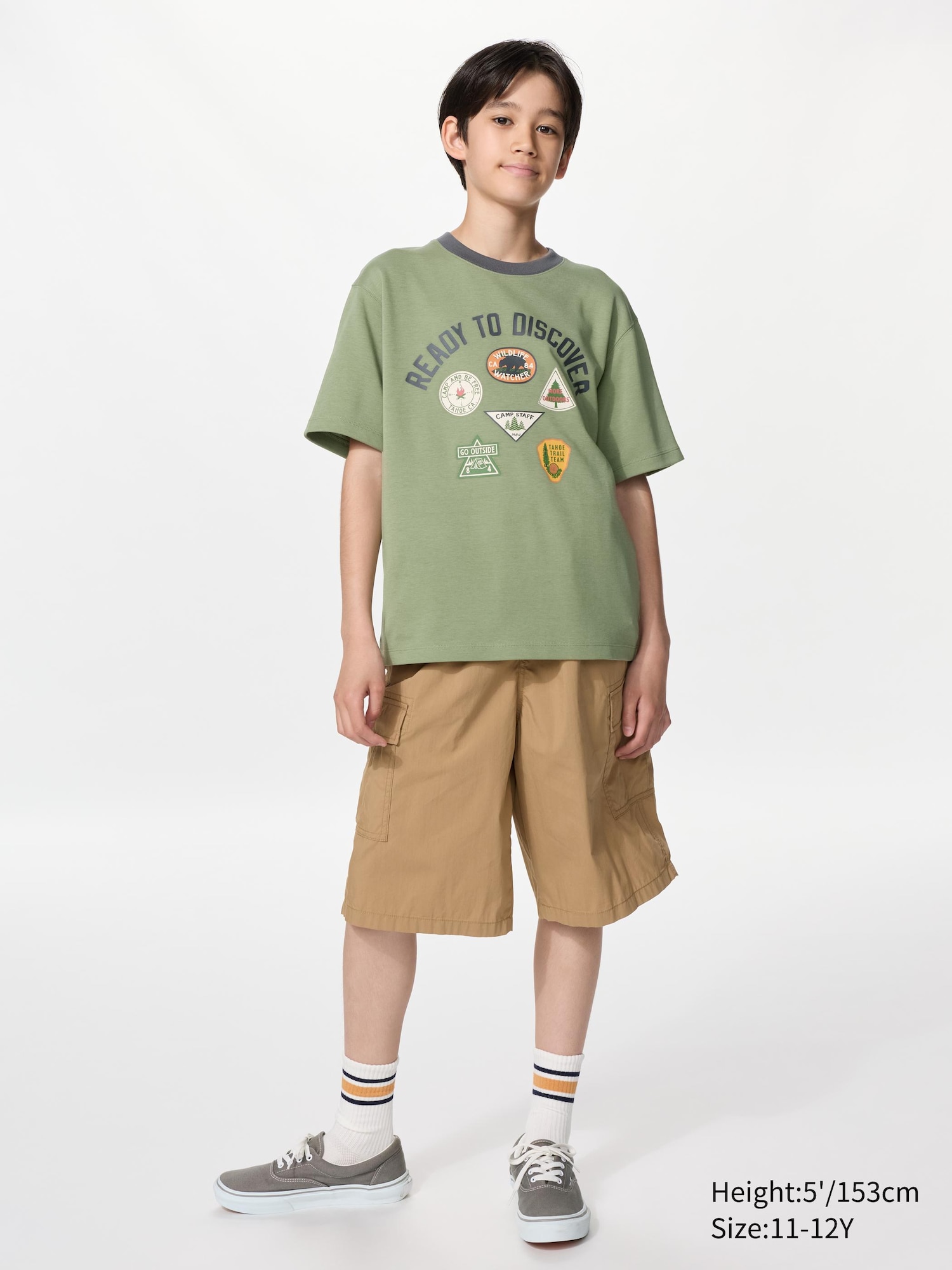 AIRism Cotton Graphic T-Shirt | Camp - thumbnail 2