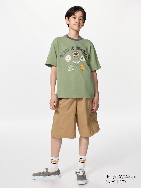 AIRism Cotton Graphic T-Shirt | Camp