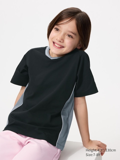 Uniqlo DRY-EX V-Neck T-Shirt | Bicolor