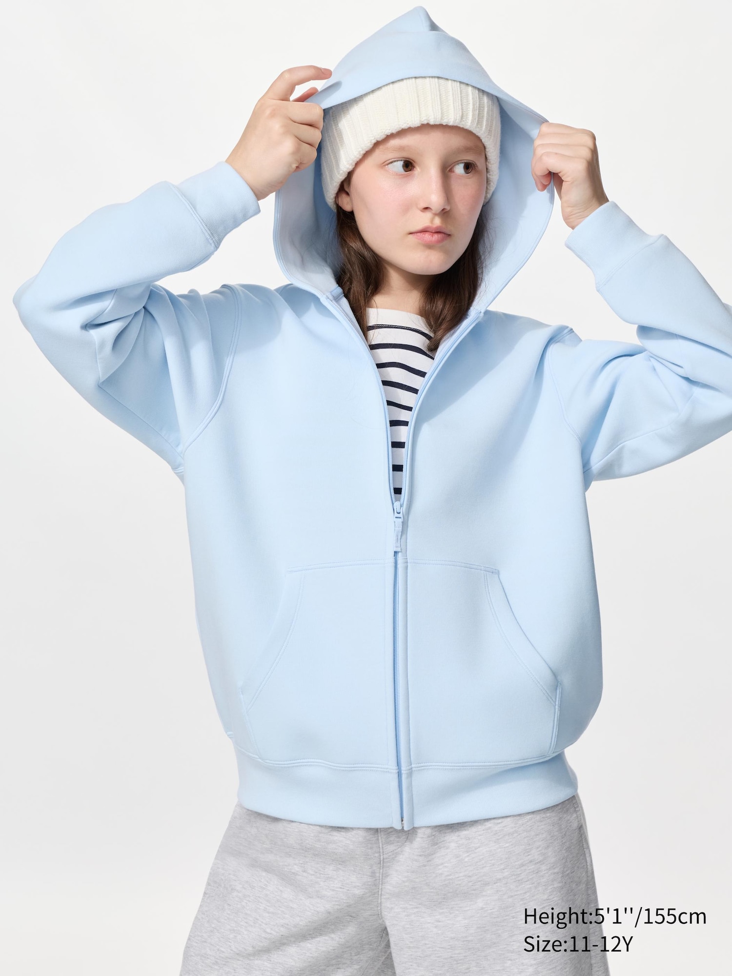 Kids DRY Sweat Full-Zip Hoodie | UNIQLO US