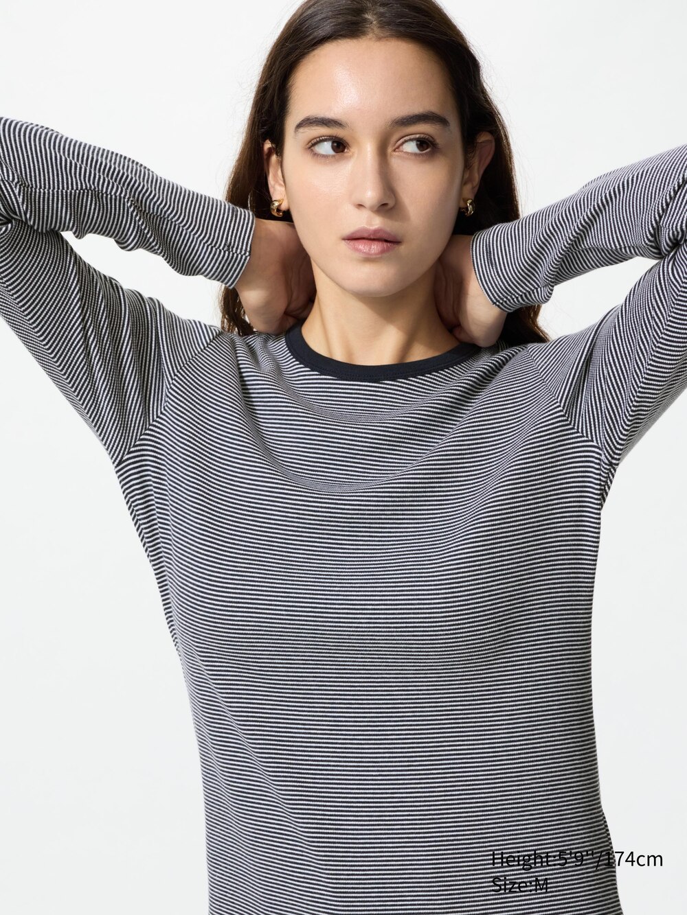Uniqlo Soft Ribbed T-Shirt | Striped