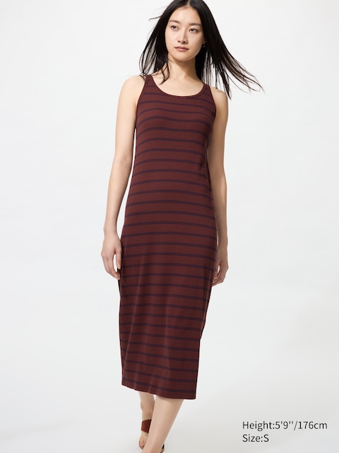 Uniqlo Ribbed Bra Dress | Striped