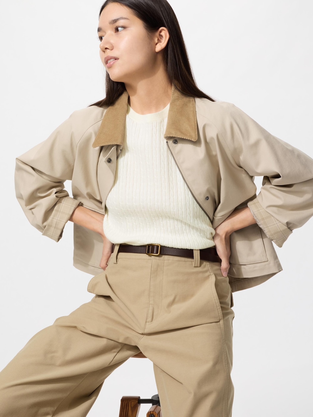 Uniqlo Reversible Holeless Narrow Belt — фото 2