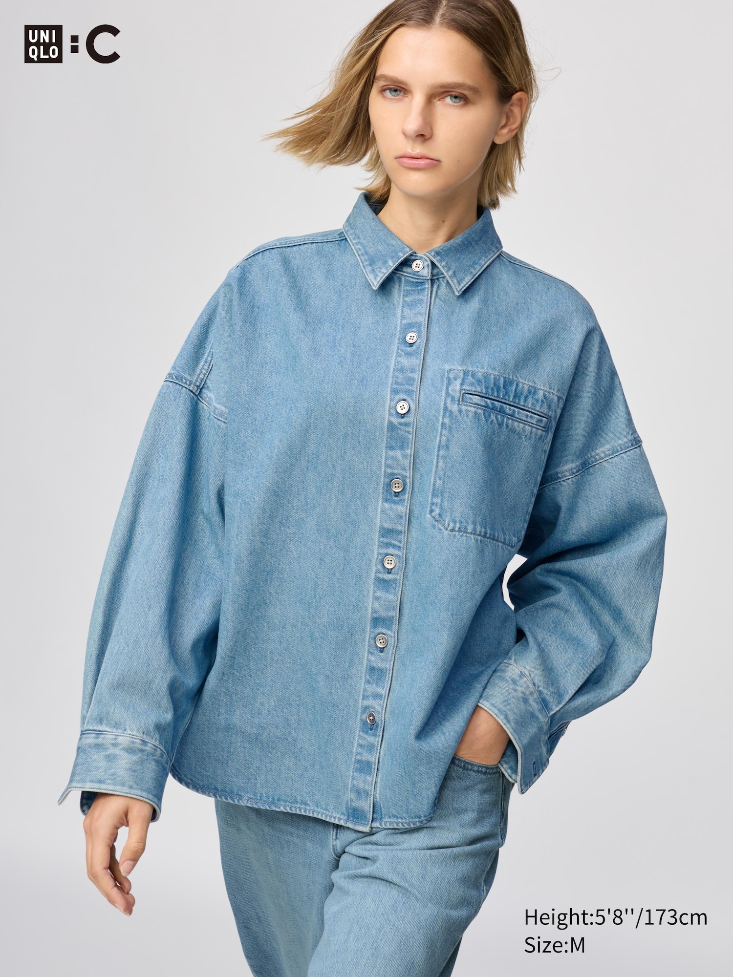 Women's Denim Relaxed Shirt Jacket | UNIQLO US