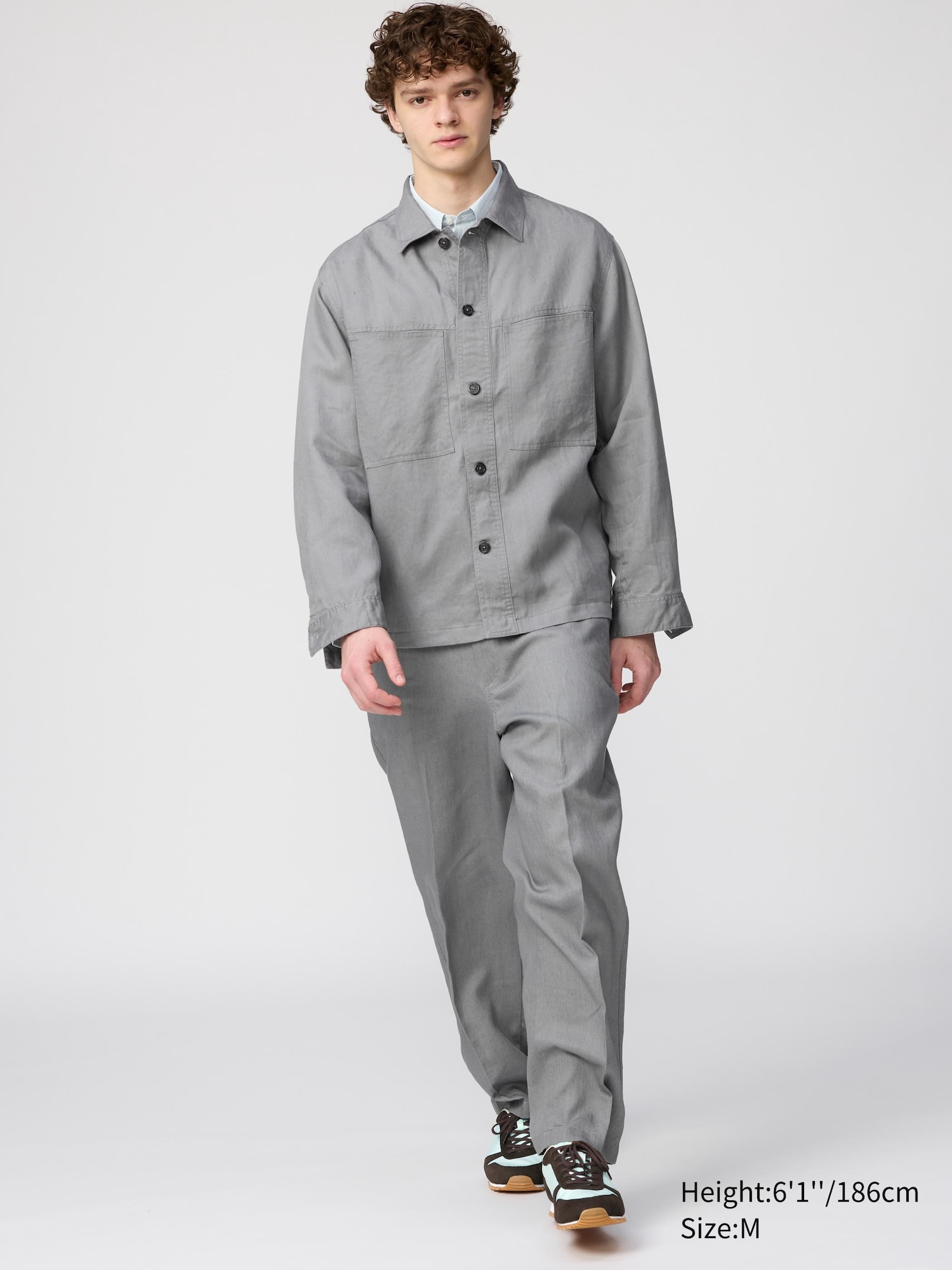 olun linen brend jacket Msize アイボリー olun linen brend jacket