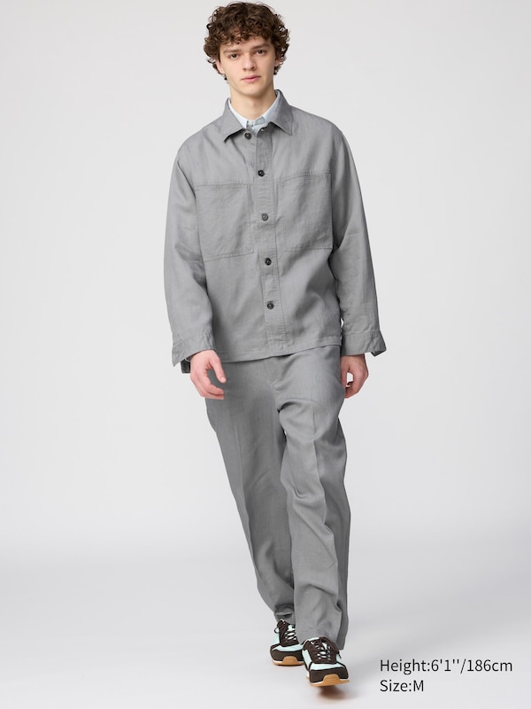 Premium Linen Shirt Jacket
