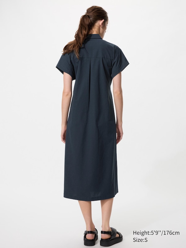 Seersucker Shirt Dress