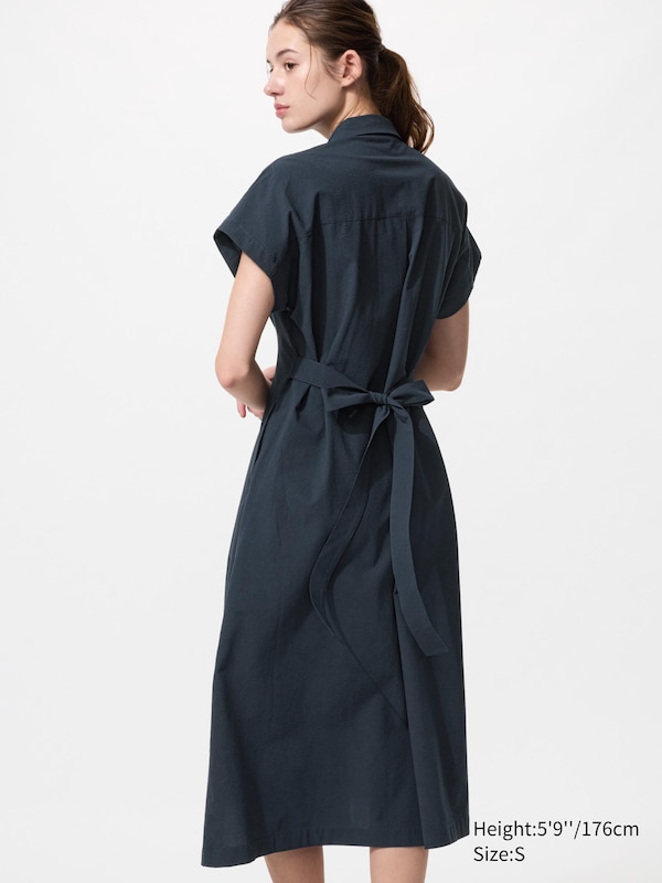 Seersucker Shirt Dress