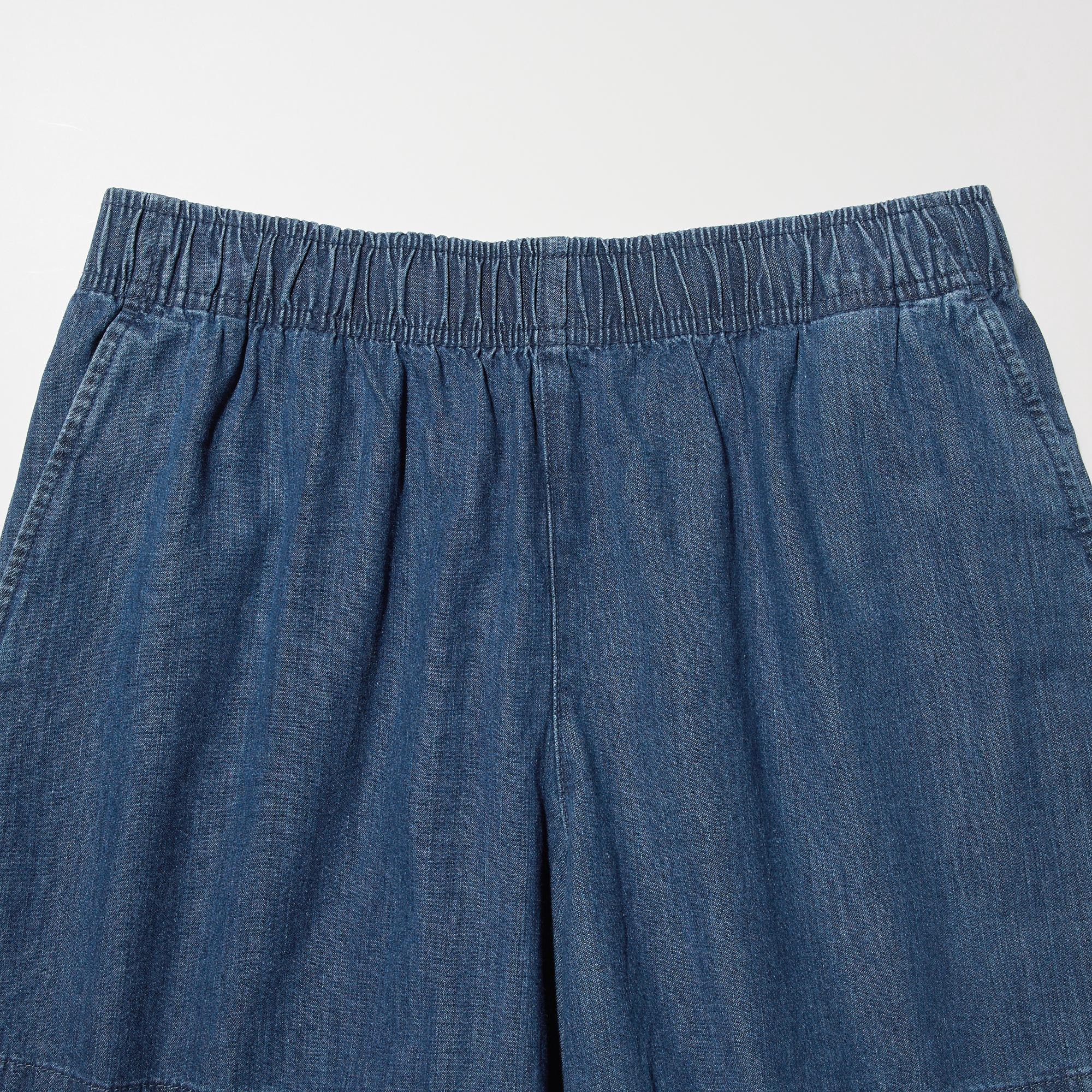 Women's Cotton Easy Shorts | Denim | UNIQLO US