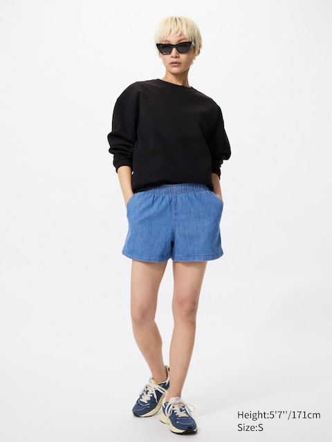 Uniqlo Cotton Easy Shorts | Denim