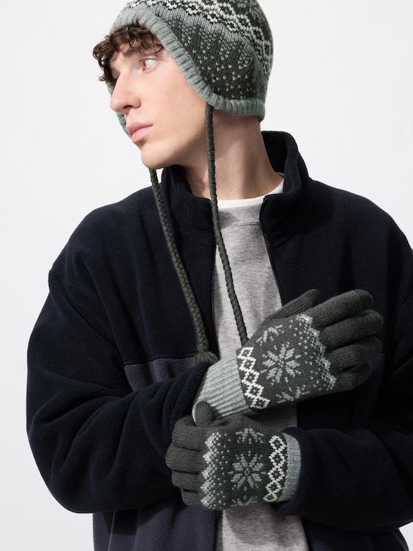 HEATTECH Fair Isle Knitted Gloves