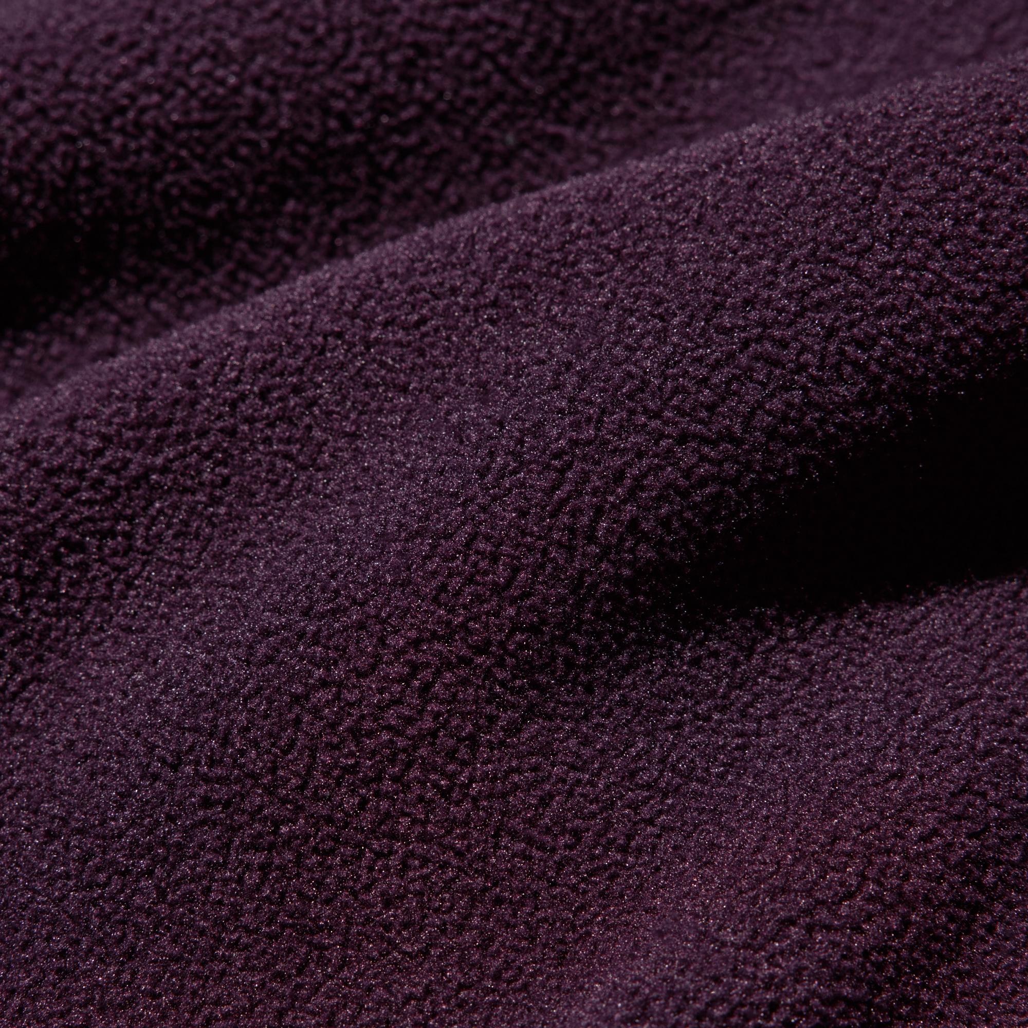 Warm and fluffy yarn fleece fabric.