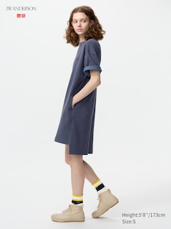 Oversized Bicolor T-Shirt Dress
