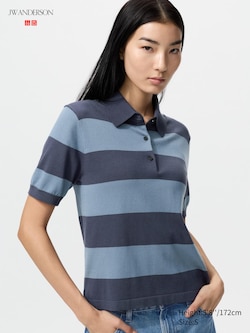 Polo Short Sleeve Sweater | Striped