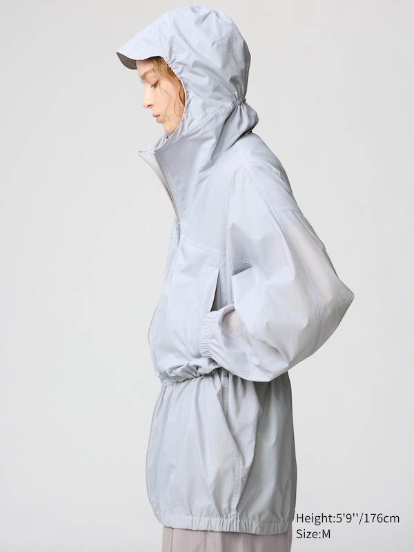 UV Protection Sheer Oversized Parka