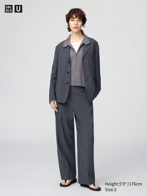 Uniqlo High Rise Straight Pants