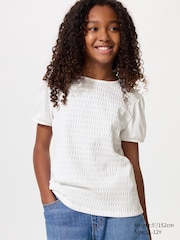 Puff Sleeve T-Shirt | Shirring