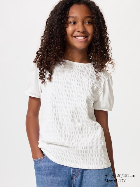 Uniqlo Puff Sleeve T-Shirt | Shirring